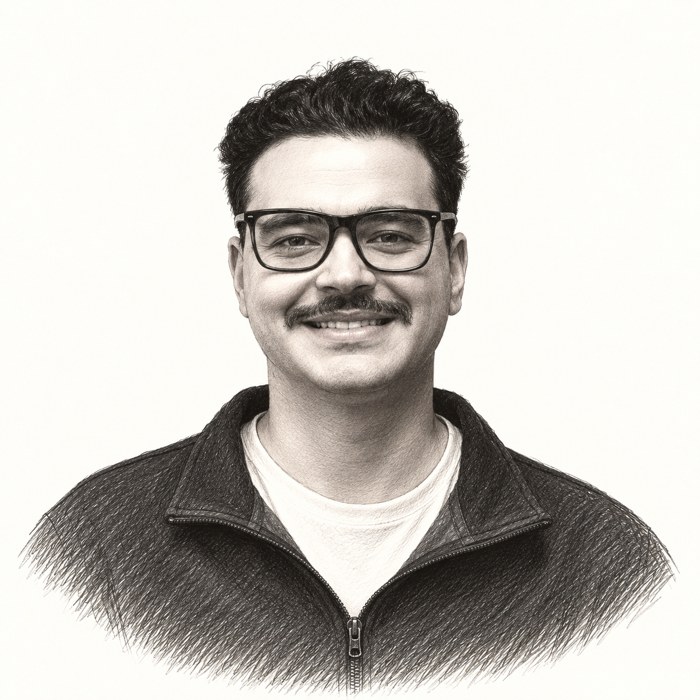 Sketch portrait of Khaled Alameldin